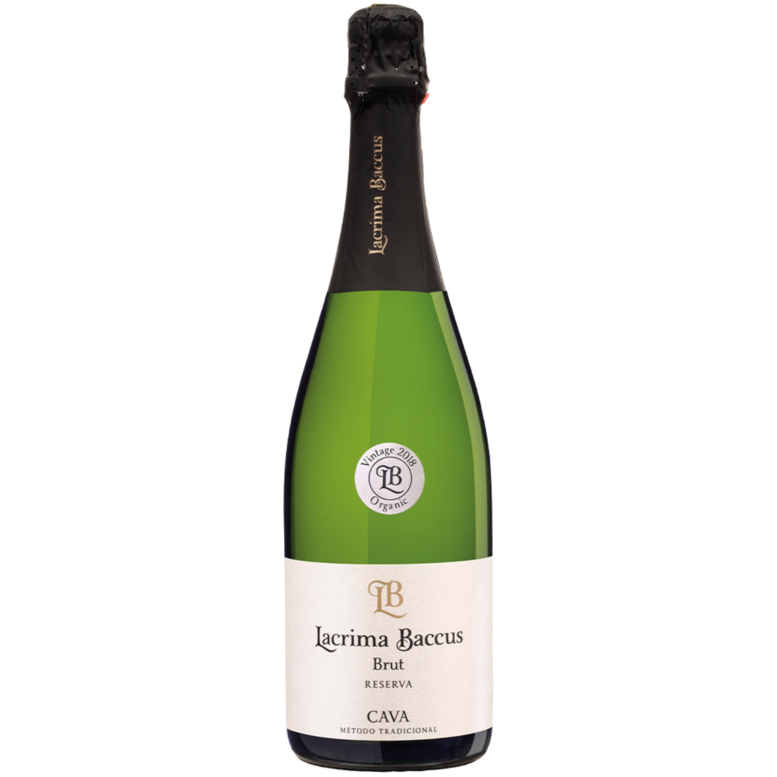 Lacrima Baccus Cava Brut Superiore Organic 75 cl – Spanish Sparkling Wine with Fine Bubbles, Yeasty-Pastry & Pineapple Notes, Dry & Crisp – Vegan, 11.5% ABV