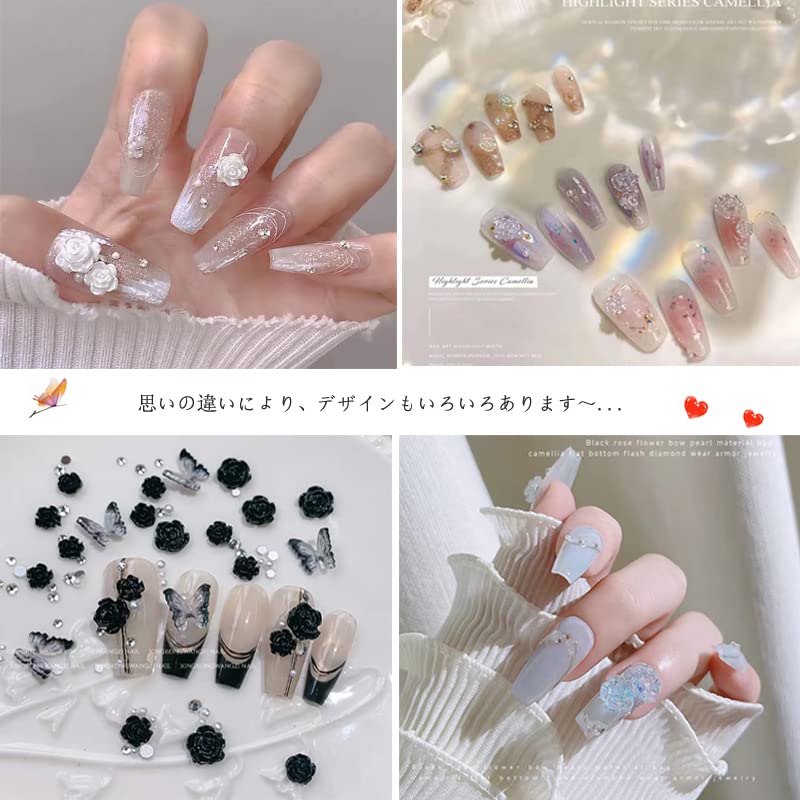 Amazon | ブランド「CQJSYL]ネイルパーツ お花パーツ 9色9個入