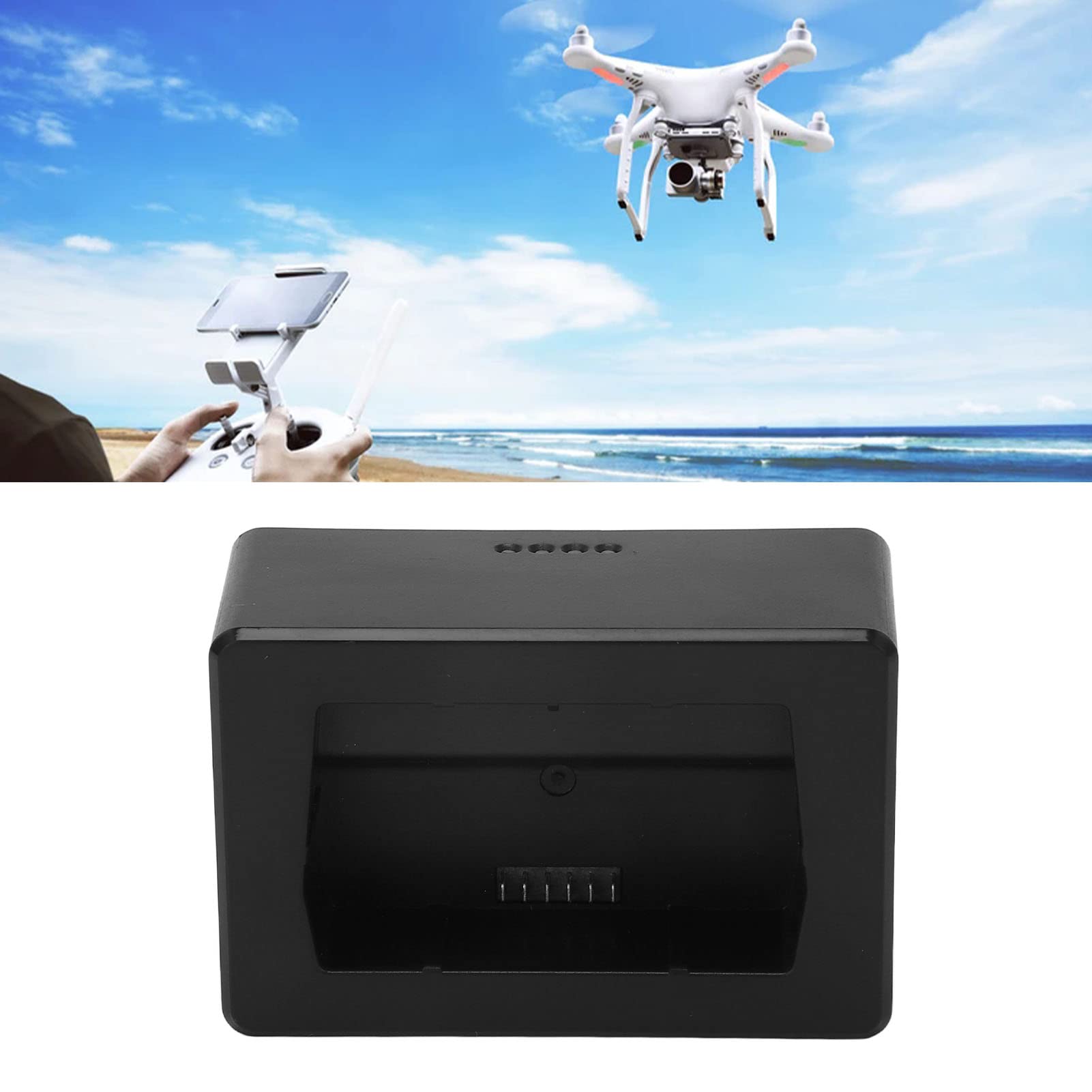 Chargeur de Batterie USB Ningyiyan USB pour Mini 3 Pro, pour dronre, léger, Plastique Noir, Centre de Charge Efficace, Portable, Conception compacte, Places de Charge Multiples,