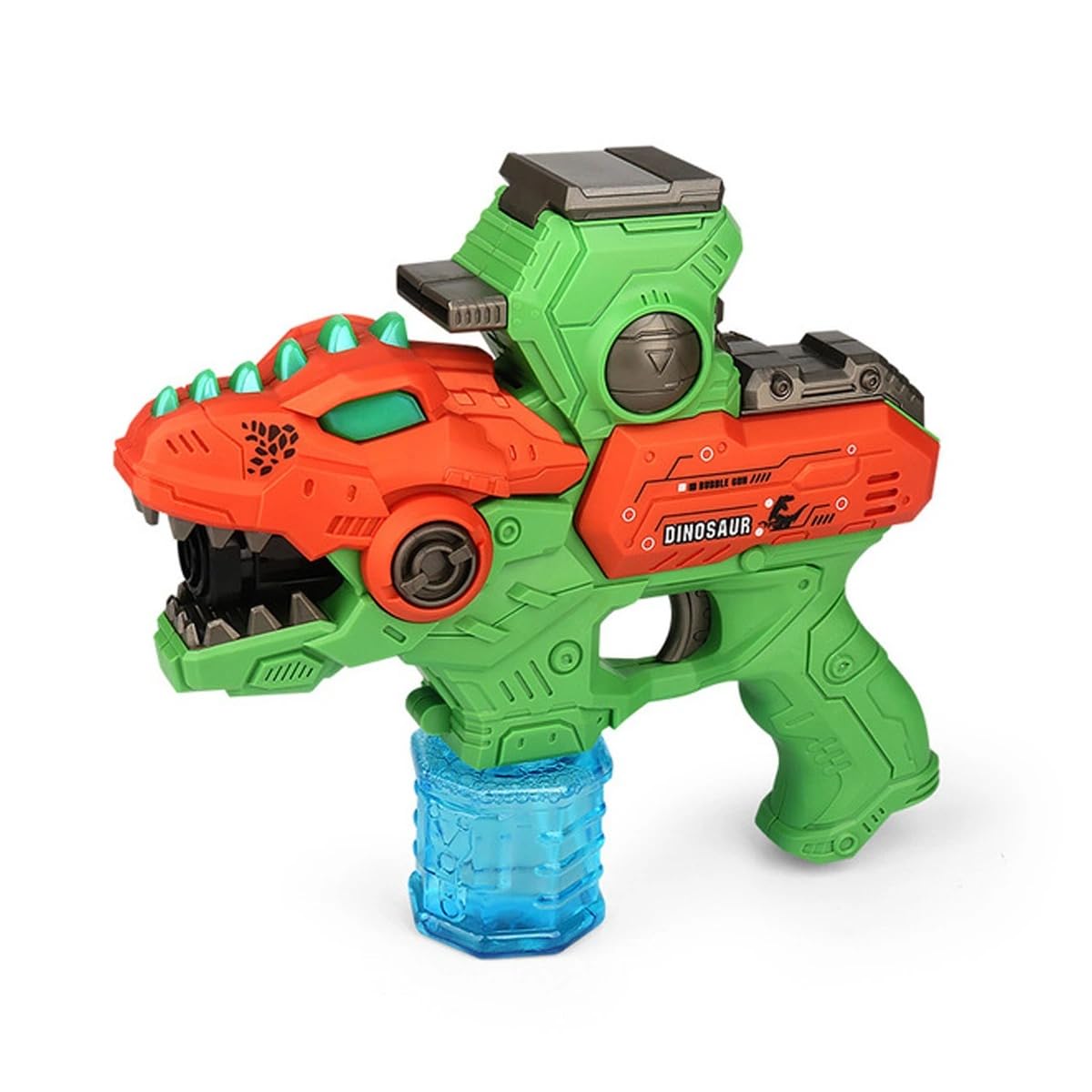 Knick Knack 2 in 1 Dinosaur Shape Electric Bubble Gun/Shooting Gun I Flying Saucer Bullets Auto Bubble Machine Maker with Music & Lights Gun Toy for Kids 3+ (B0BVM25656) Amazon Price History, Amazon Price Tracker