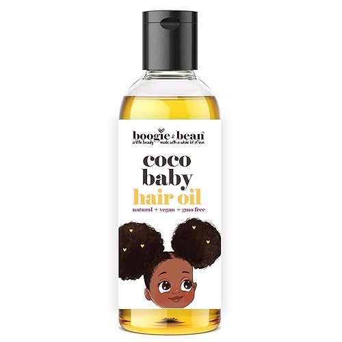 Aceite para el cabello del bebé para bebés y niños pequeños, productos para el pelo del bebé para bebés negros, cabello rizado, aceite para