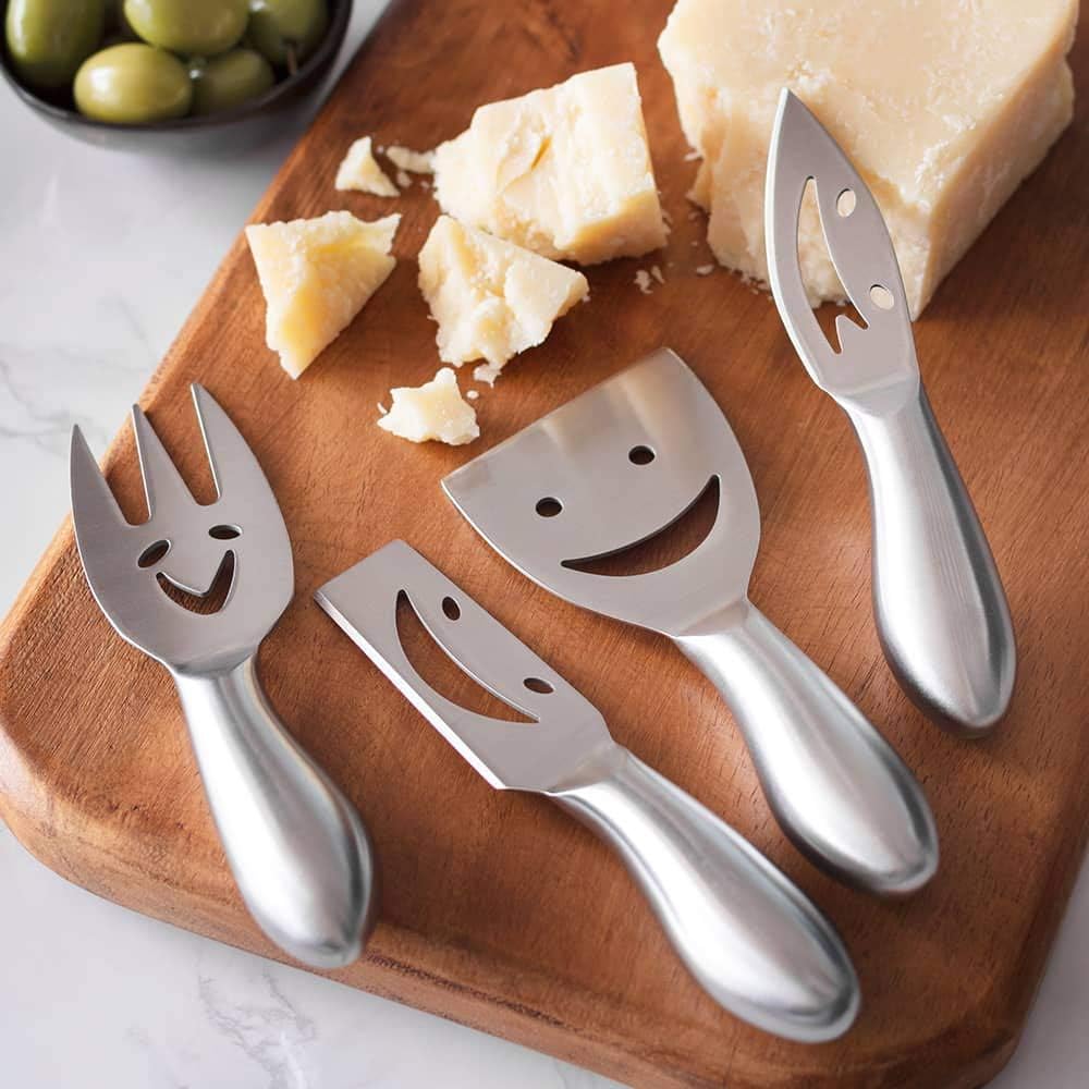 Smiley Face Cheese Knife Set of 4#75-198
