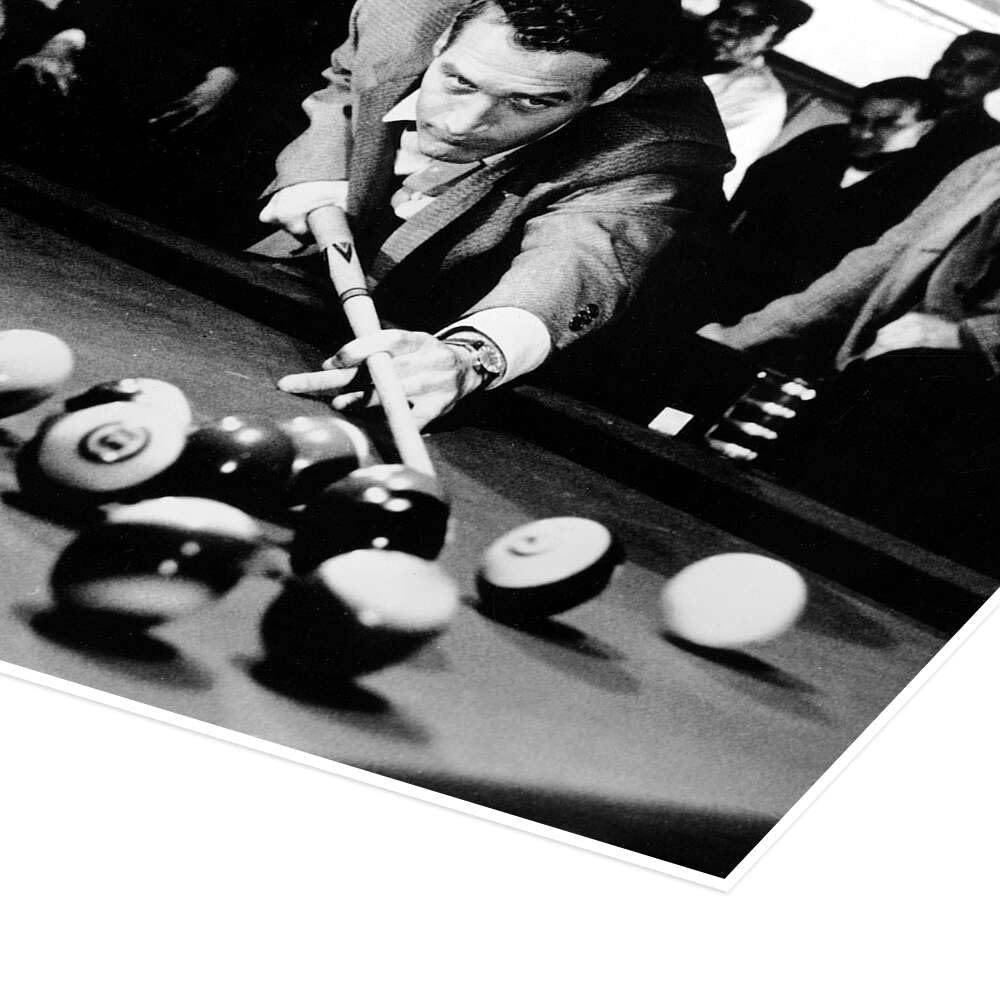 Posterlounge Paul Newman - Lo spaccone Poster | 130 x 90 cm Nero e Bianco Quadri Decorazione per pareti