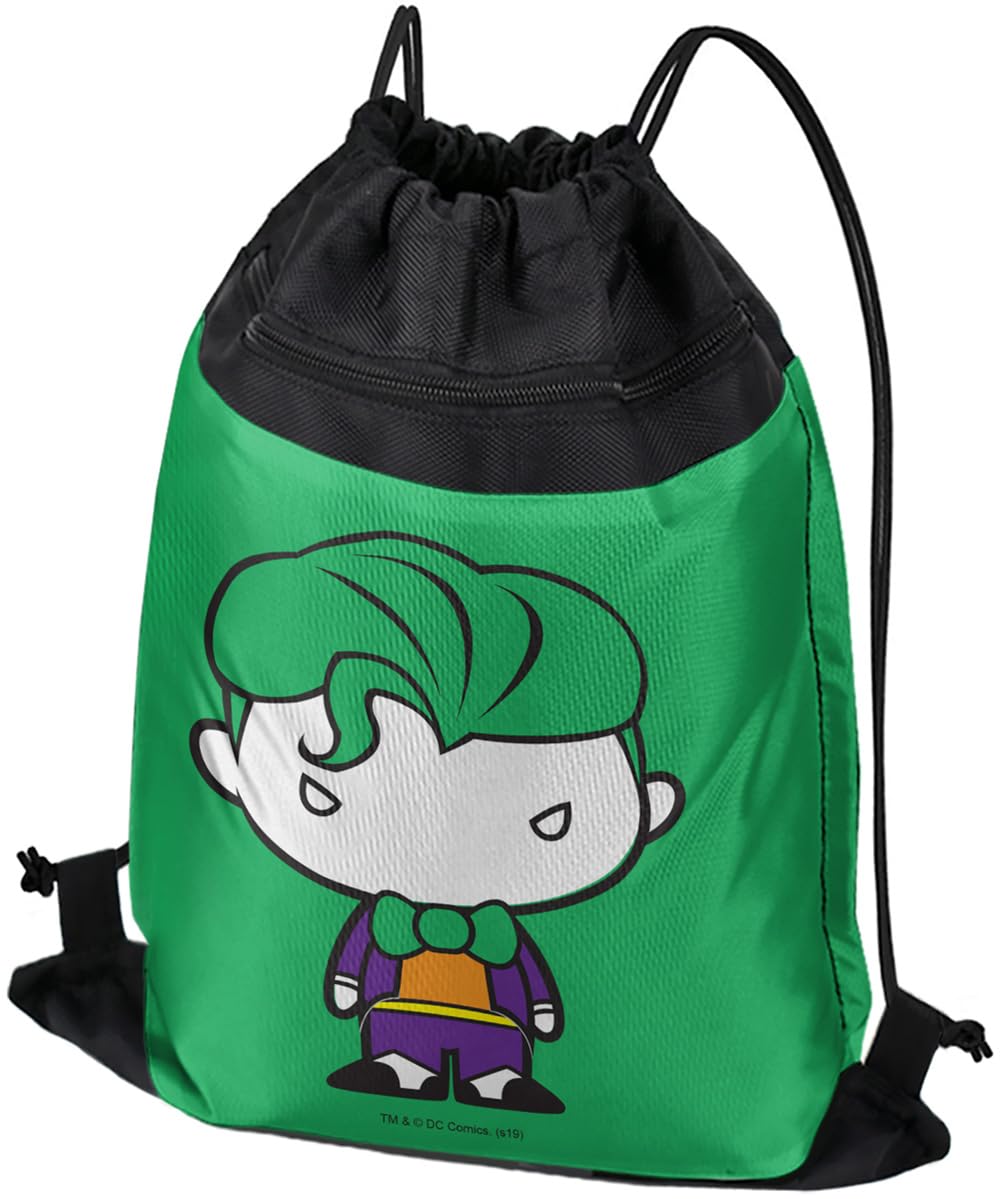 LOGOVISION Batman Joker Cute Chibi Character Drawstring Backpack Sports Bag Sackpack 17