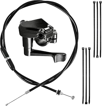 Thumb Throttle Cable Accelerator 22mm for Chinese 50cc 70cc 90cc 110cc 125cc 150cc 200cc 250cc ATV Quad Mini Bike Dirt Pit Bikes Go Kart Motorcycle Thumb Accelerator Controller Handle