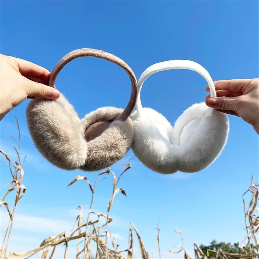 Nowy Oorbeschermers met dicht haar Huidvriendelijke oorwarmers Comfortabel Warm houden Pluche fluweel Dikker Wasbaar Draagbaar Opvouwbare oorwarmers Nauszniki