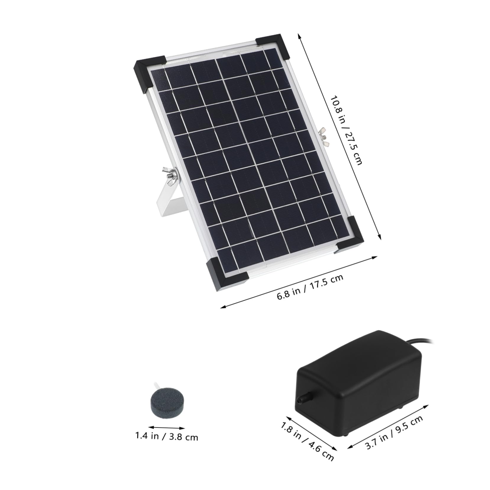 TOYANDONA Solar-sauerstoffpumpe Für Teich Aquarium Garten Solar-aquariumpumpe Solarpumpe Für Fischteich Sauerstoffbelüfter