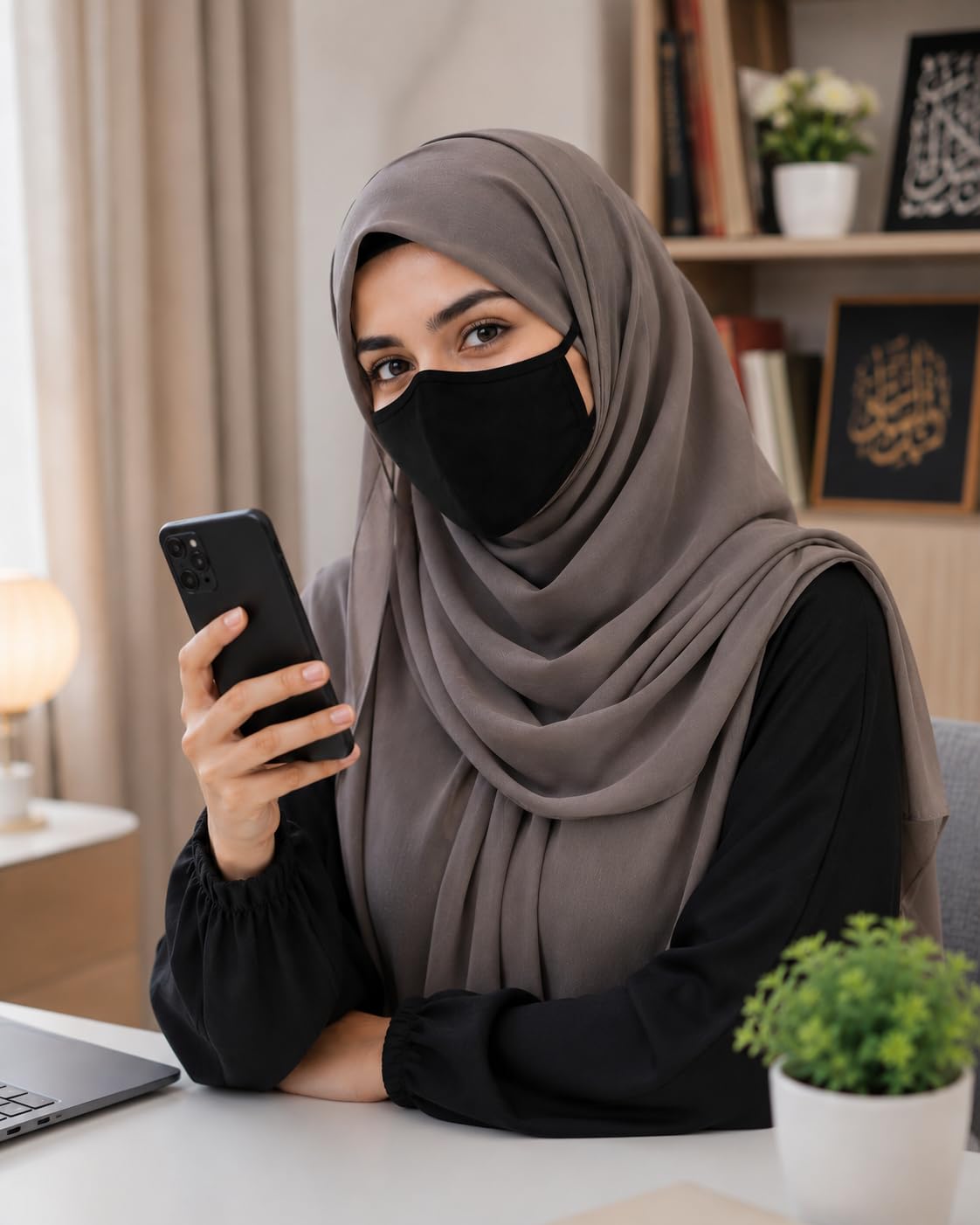 Black soft Cotton Face Mask Pack of 5 Cloth Face Mask for Men & Women |-image-20