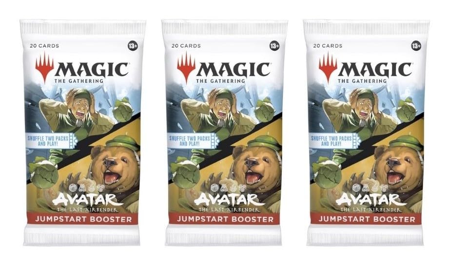 Amazon.com: 3 Packs Magic The Gathering Jumpstart Booster Pack Lot MTG  Avatar The Last Airbender : Toys & Games