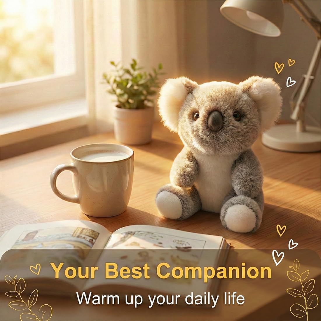 Peluche De Koaly Ultrasuave, Koala Peluche Koala, Ultra-Soft Koa-la Plush, Suave compañero de pelu-che de Koa-la, Juguete de pelu-che para abrazar koaly, Simpáticos Koalys Realistas, para niños, 14cm — view 5