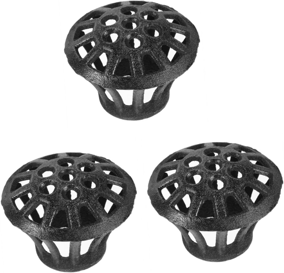 3pcs Gutter Downspout Guard Strainer Cast Iron Gutter Cover Roof Leaf Guard for Protection Systems Rain Drain Cover