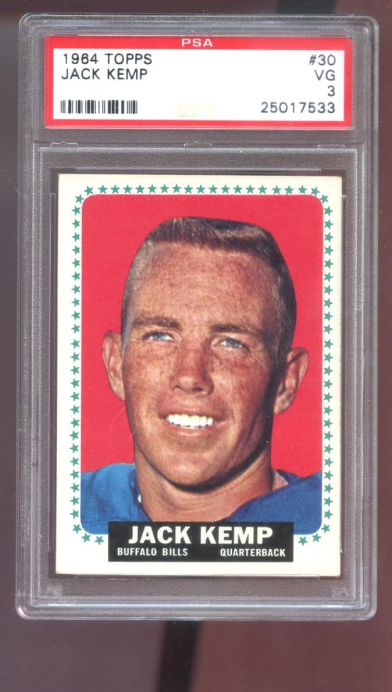 1964 Topps #30 Jack Kemp PSA 3 Graded Football Card Buffalo Bills