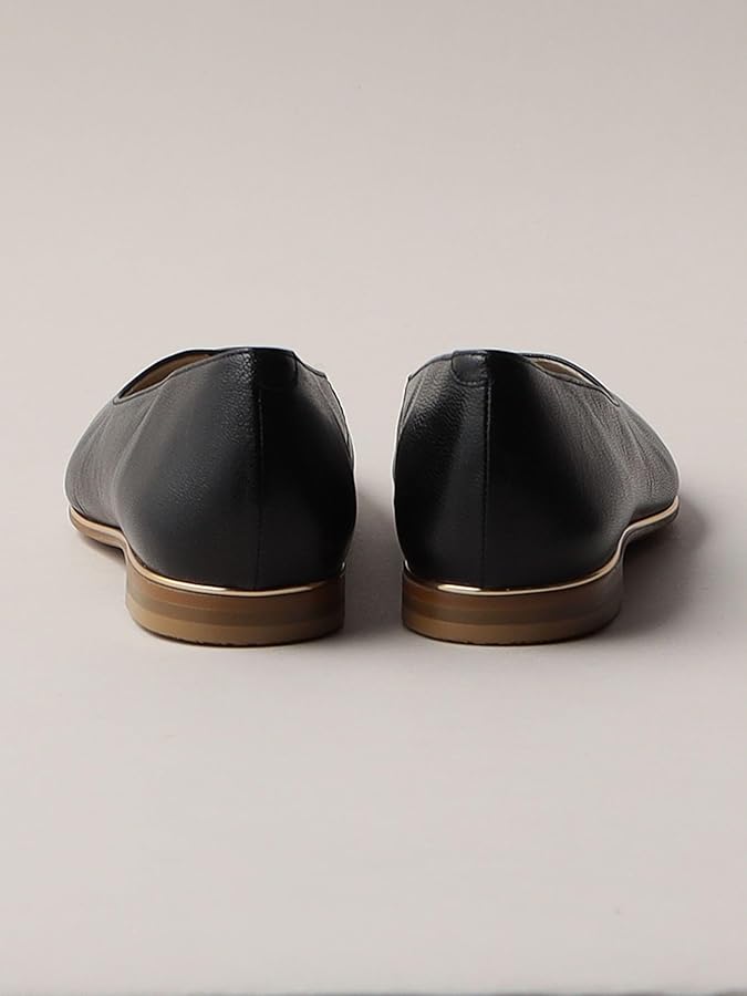 極美品♡odette e odile ソフトセンターゴアフラット　Vカットレザー 極美品♡odette e odile ソフトセンターゴアフラット Vカット