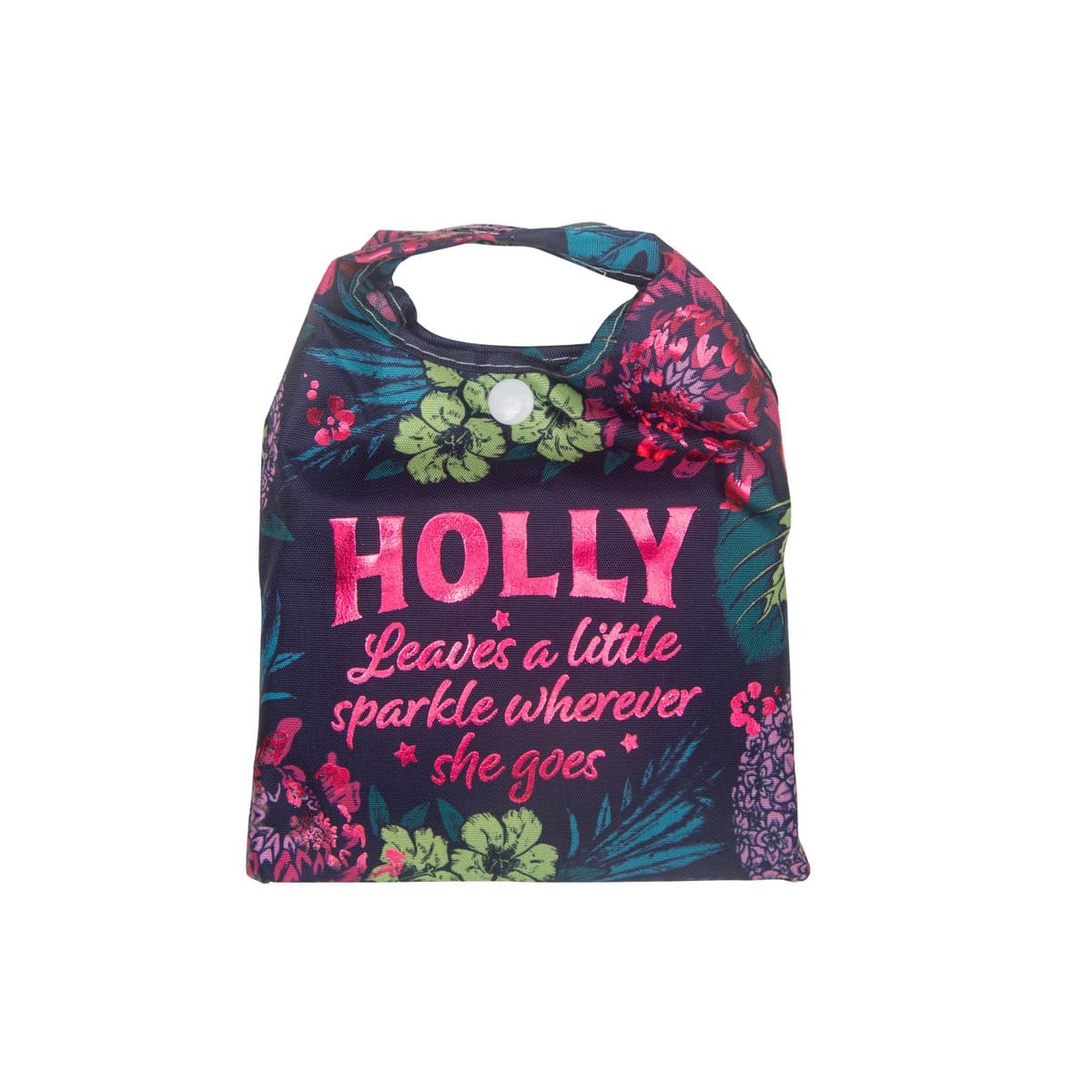 History & Heraldry Personalised Sparkle Shopper Bag (Holly) — image 1