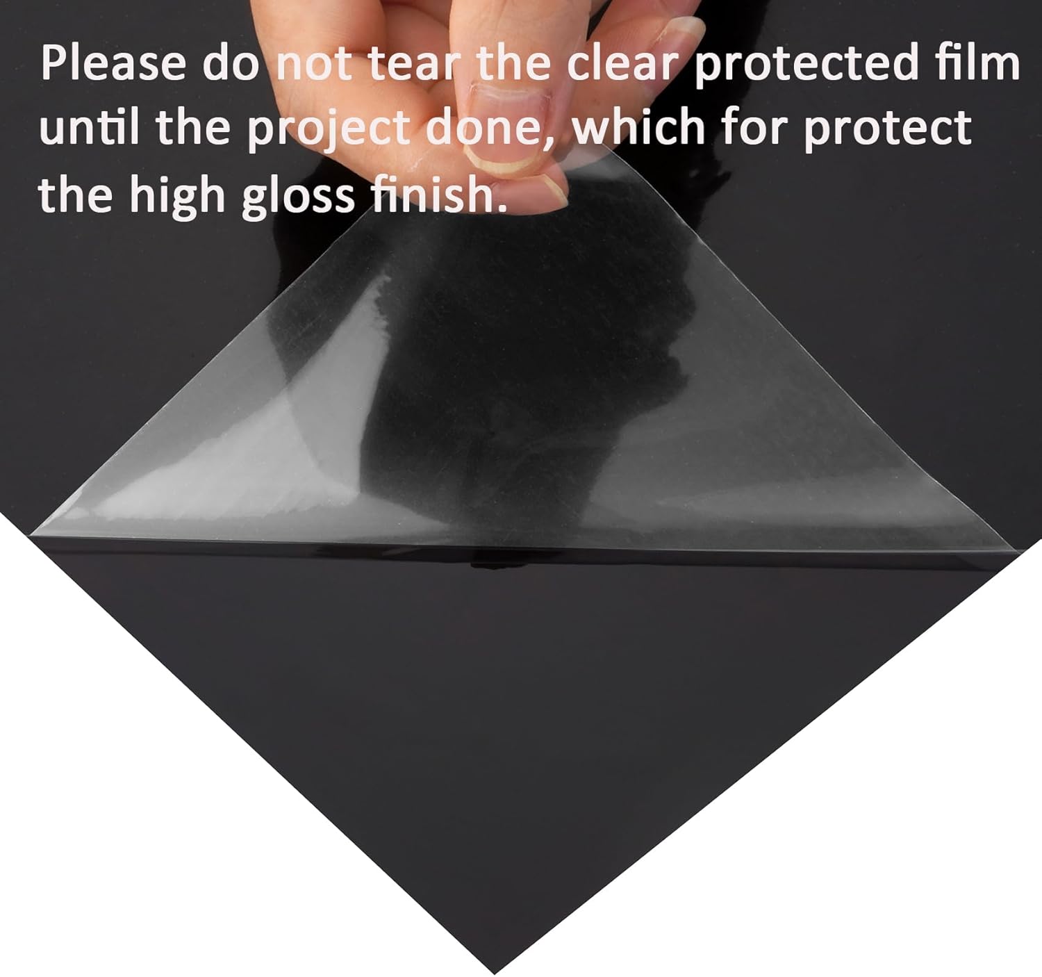 Livelynine 15.8x394in Black Glossy Wallpaper Peel and Stick Bathroom Cabinet Contact Paper Waterproof Kitchen Vinyl Wrap for Cabinets Doors Counter Top Covers Renter Friendly Sticky Cabinet Covering