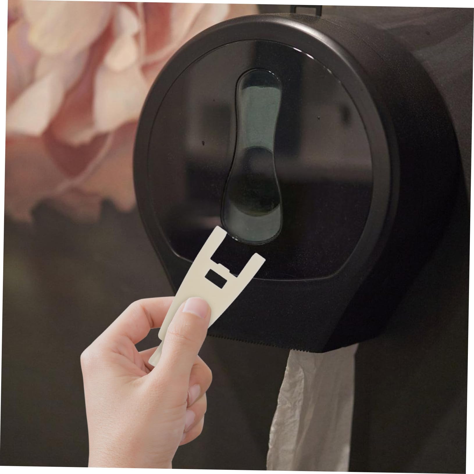 Llave Dispensadora De Papel Higiénico con Cerradura Compacta para Baño Oficina Y Hotel