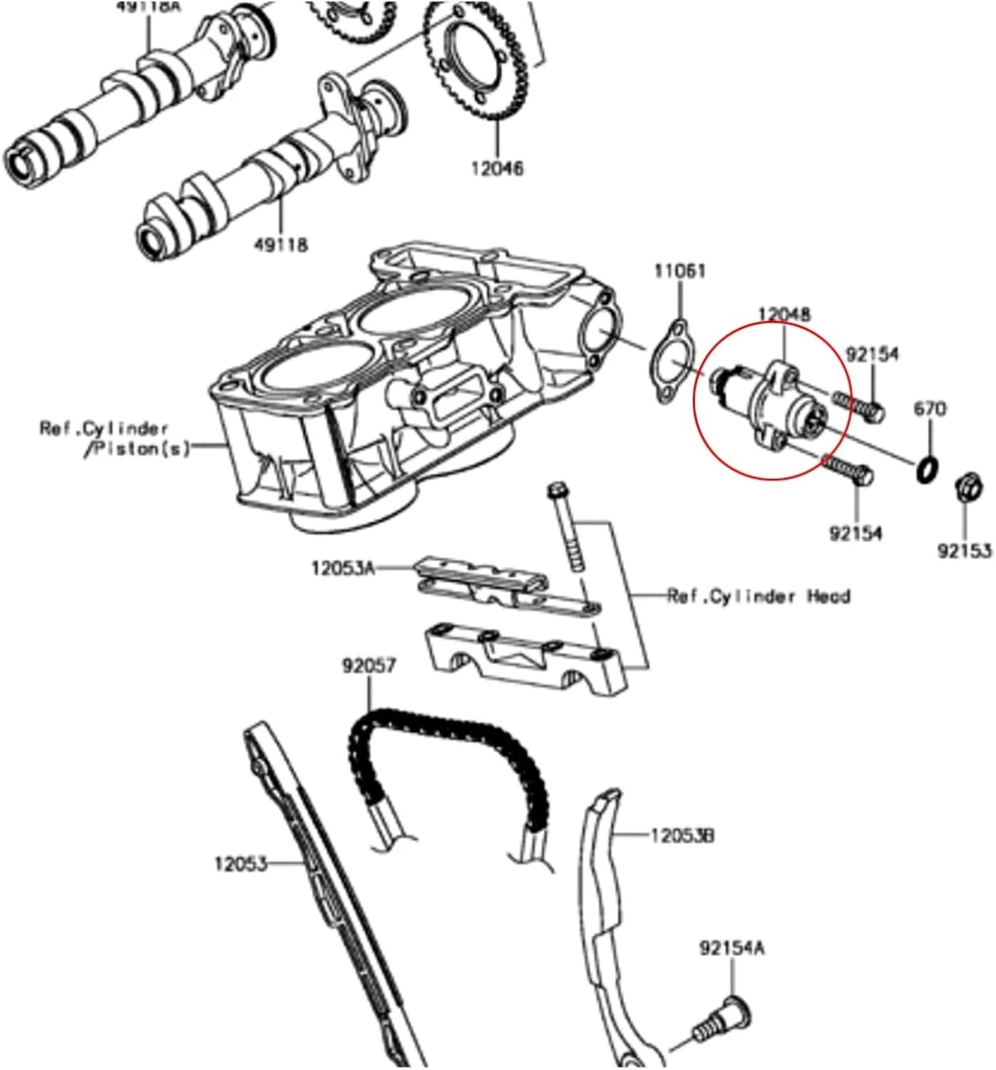 KUAYING（けいえい） マニュアルタイミングカムチェーンテンショナー