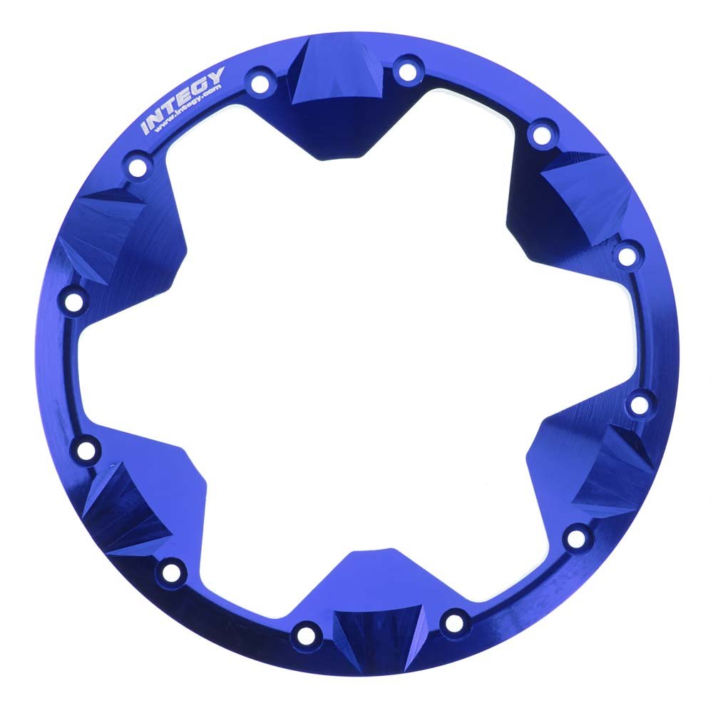 INTEGY CNC Aluminum Beadlock Ring (Blue) For Traxxas 1/10 Summit RC Truck - View #12