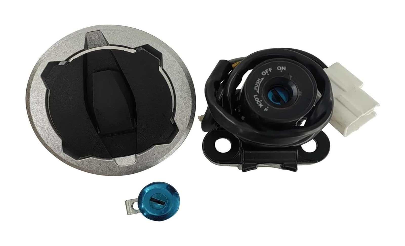 Cerradura De Encendido para Kawasaki para Ninja 650 para Z650 para EX650 2017-posteriores Interruptor Arranque Conjunto Encendido Motocicleta Bloqueo Tanque Gas 2 Llaves