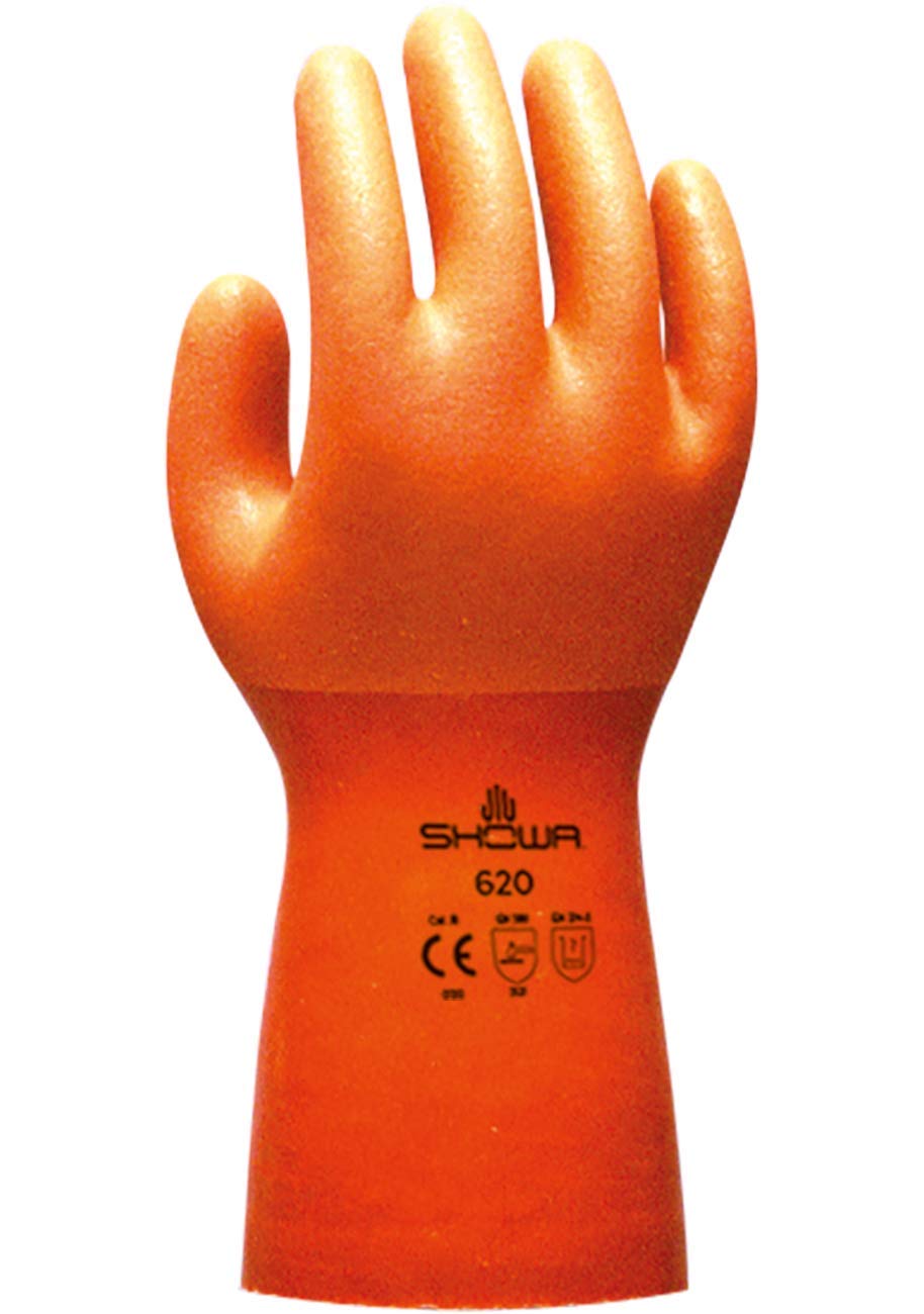 SHOWA 620 PVC – Beschichtung, Chemie, Orange, 9/L
