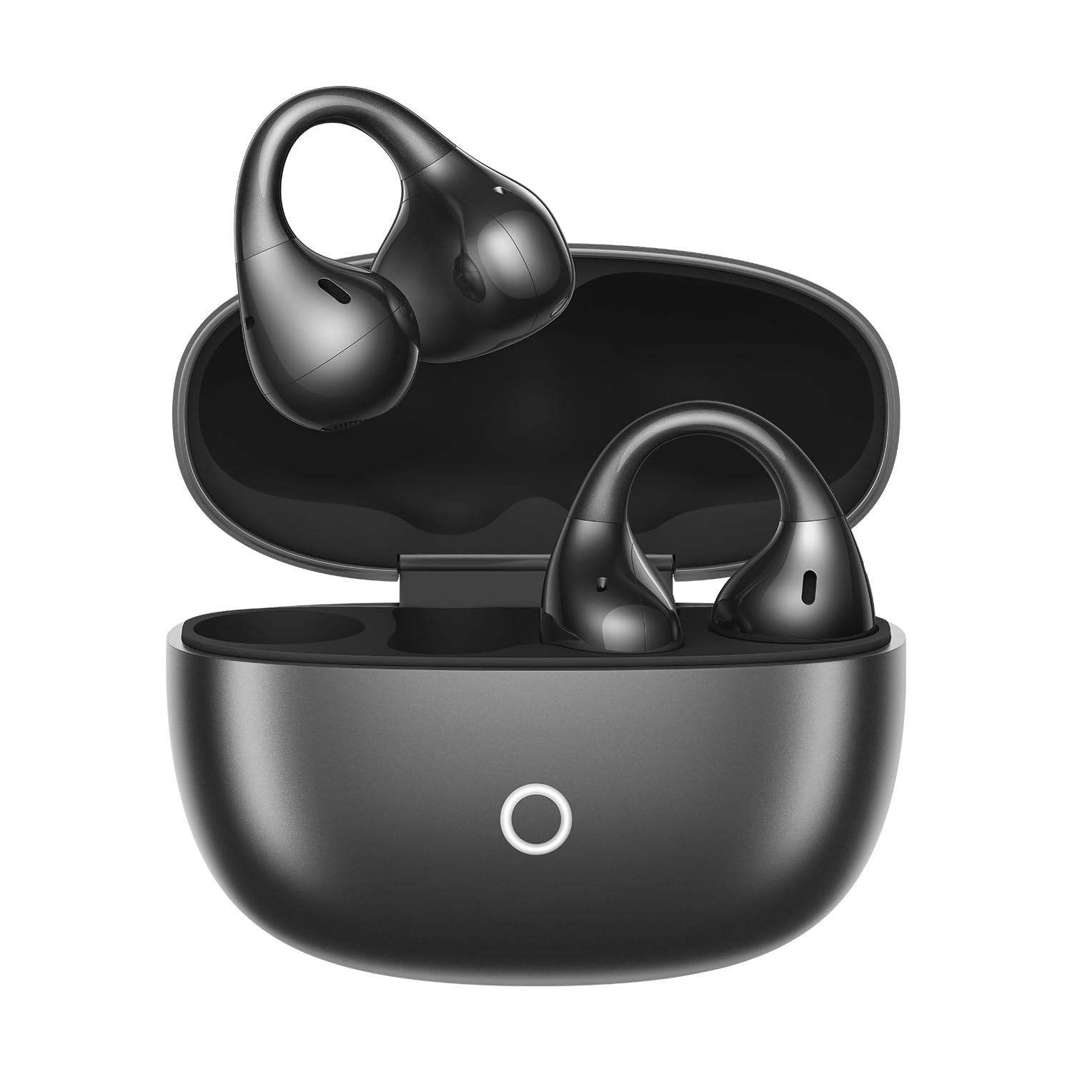 realme Buds Clip Auricolari Bluetooth Open Ear, 36H Autonomia, Chiamate con AI ENC, Traduttore AI, IP55, Bluetooth 5.4, Connessione Doppio Dispositivo, Design Titanio, per Android & iOS, Nero Titanio