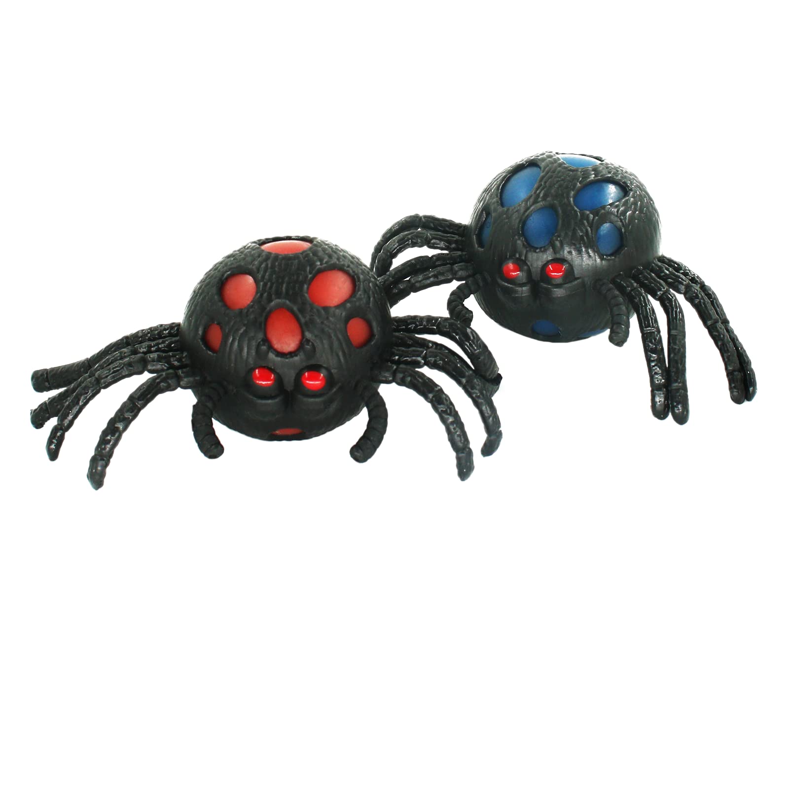 GuTiQuanjj Spider Stress Balls Toy-2 Pcs Spider Squishy Toys Stress Balls for Adults,Kids Wacky Spider Squeeze Toy Vampire Spider Pectin Balls for Anxiety Relief, Autism,Birthday,Party