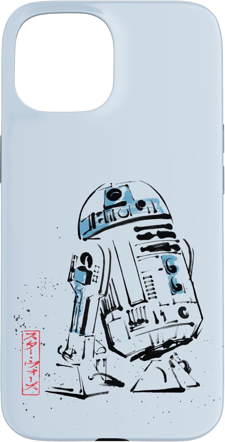 Star Wars R2-D2 Japan Sumi-e Ink Wash Painting Style Case for iPhone 16 Pro