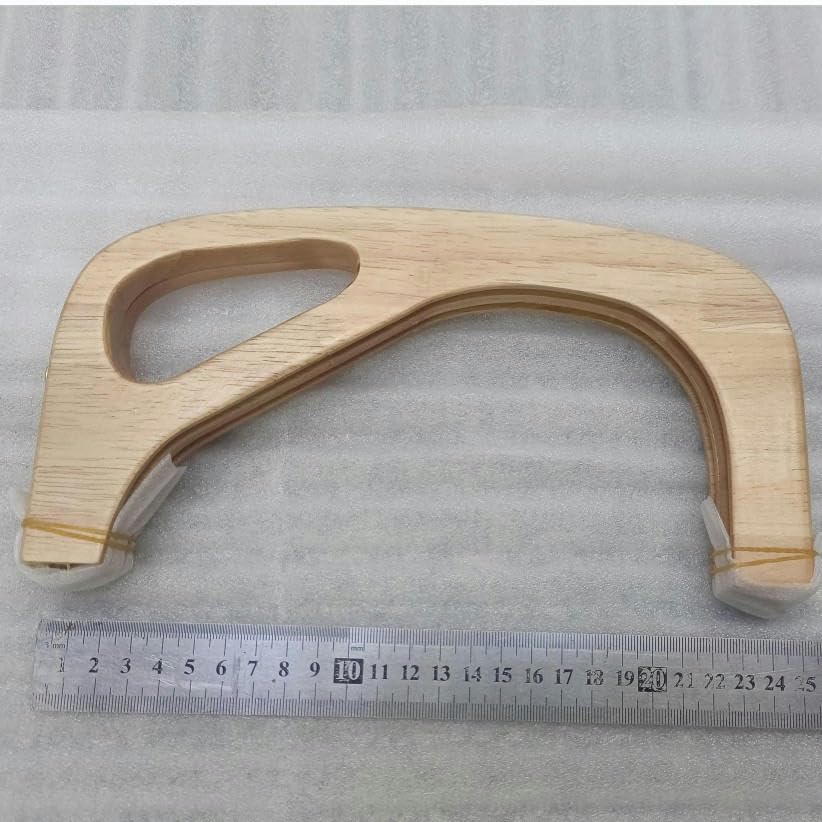 2 szt. zewnętrzna 25 x 12 cm zapięcie pocałunek rama torebki drewniane uchwyty do torebki drewniane uchwyty do torebki do majsterkowania uchwyty do torby na ramię