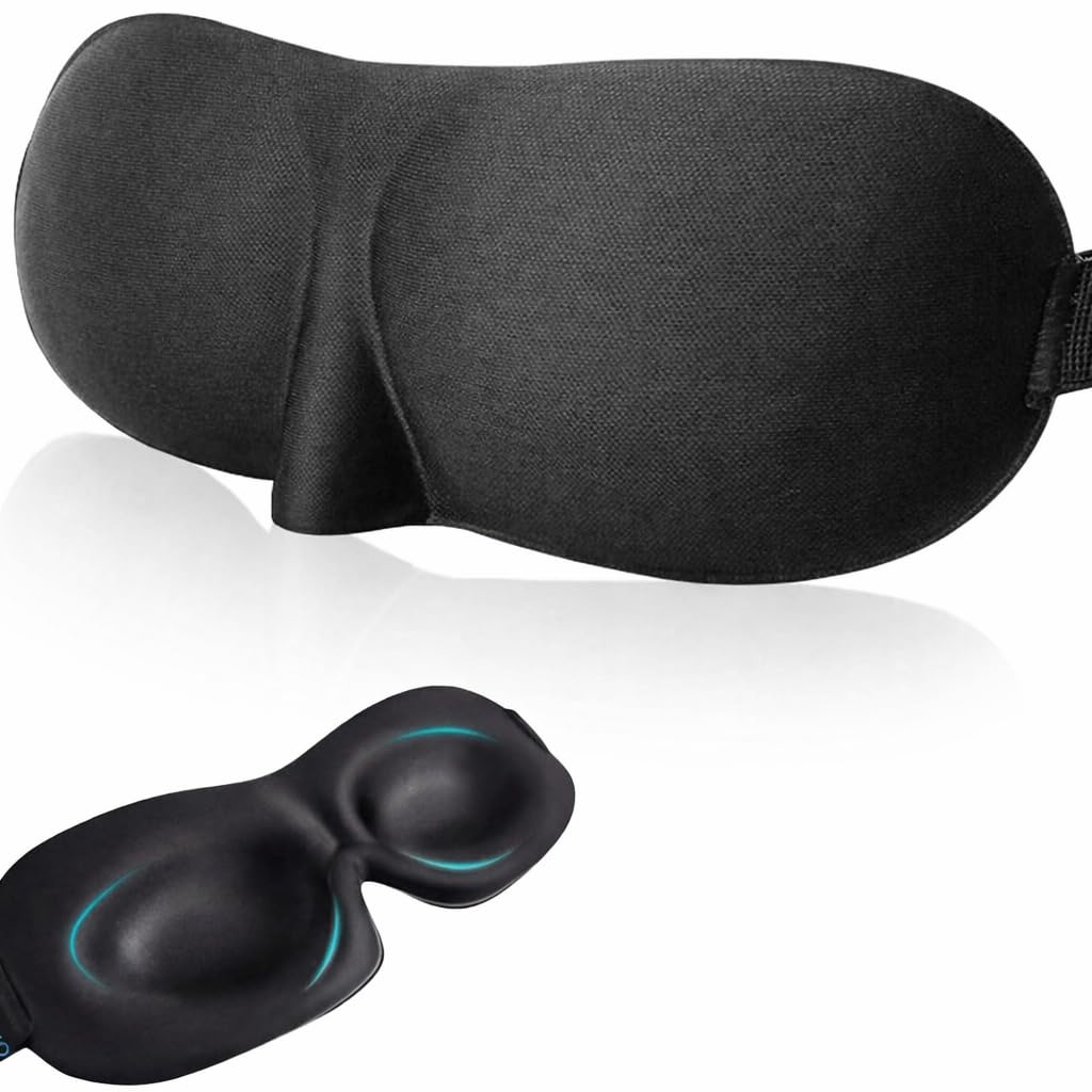 Sleep Mask for Sleeping Blackout Contoured Eye Mask Lightweight Comfortable Travel Sleep Mask-image-2