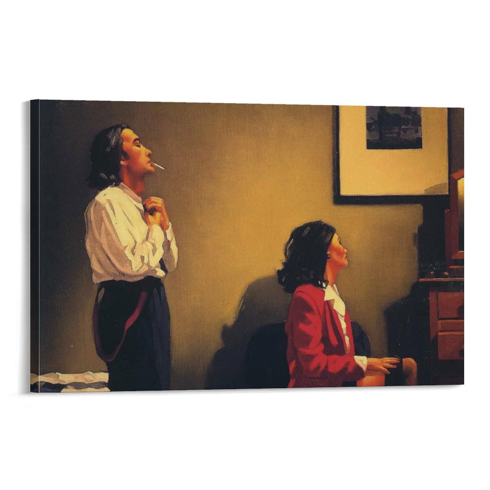 Cold Cold Hearts by Jack Vettriano Wall Art Prints - Picture Print, Canvas Posters, Room Aesthetic - 08x12inch (20x30cm)