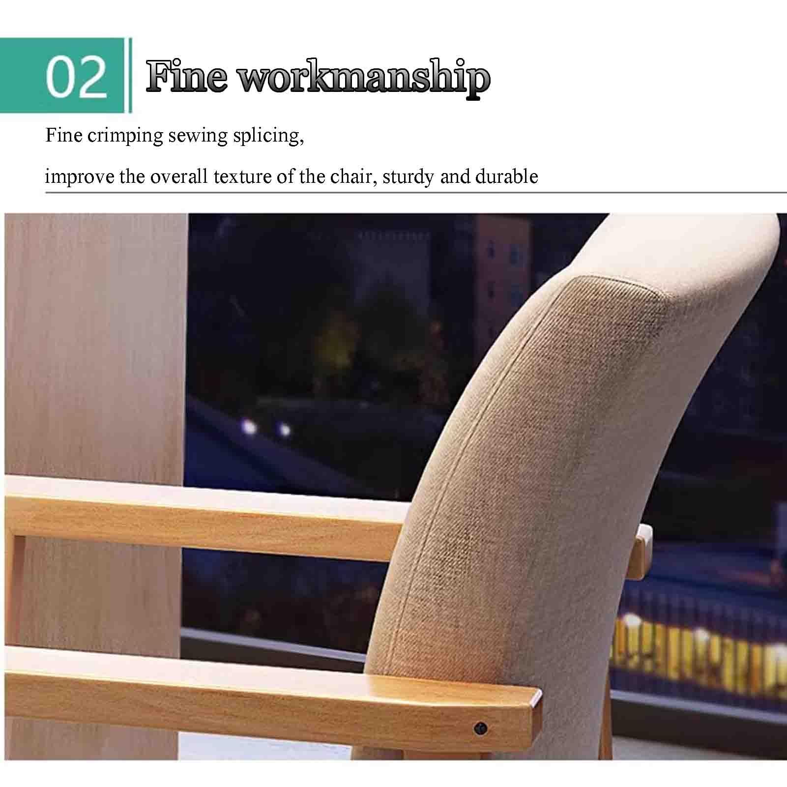 Poltrona ergonomica in legno massello Sedia da ufficio per la casa Sedia da studio per bambini Sedia da computer Sedia da pranzo semplice Levigatura liscia Comfort di seduta Nessun odore (Color : Wal