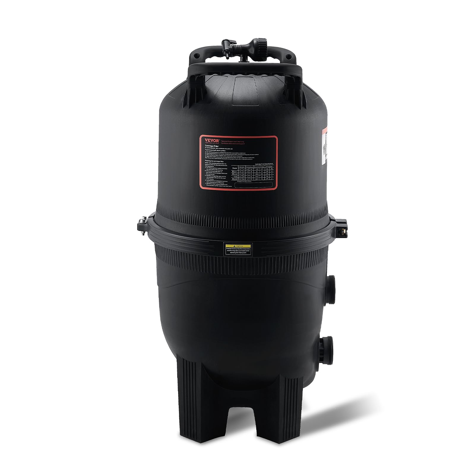 VEVOR Filtro per piscina a cartuccia, superficie filtrante di 49 m², filtro per piscina da incasso, sistema di filtraggio per piscine fuori terra con filtro di aggiornamento e a prova di perdite