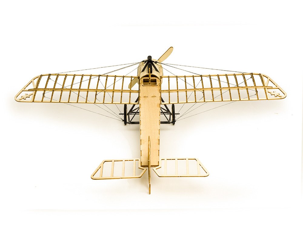 Kit Maquette Bois 3D Fokker Avion – Puzzle DIY à Assembler – Échelle 1:23 – Cadeau Adulte