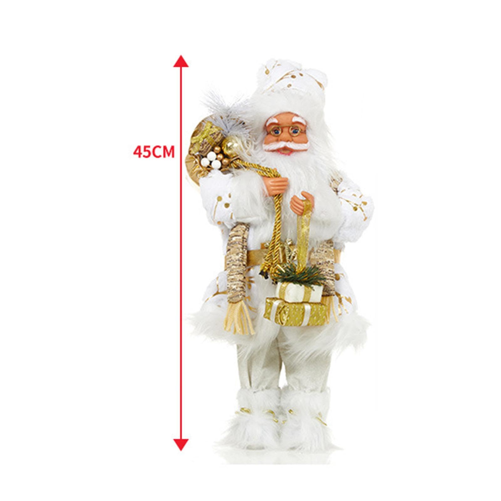 Oshhni Figurine de Père Noël, Décorations de Noël pour Cheminée Intérieure, 45 cm