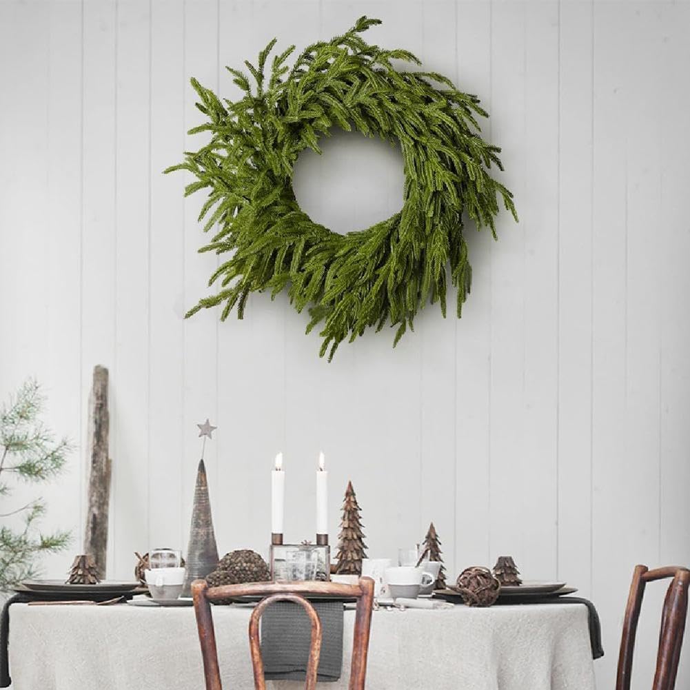 Weihnachtskranz, 60 cm, groer Kiefernkranz, Weihnachtskrnze fr vorne,  knstlich fr Zuhause, Weihnachtskranz H7s0, Kieferngrn : Amazon.de:  Kche, Haushalt & Wohnen