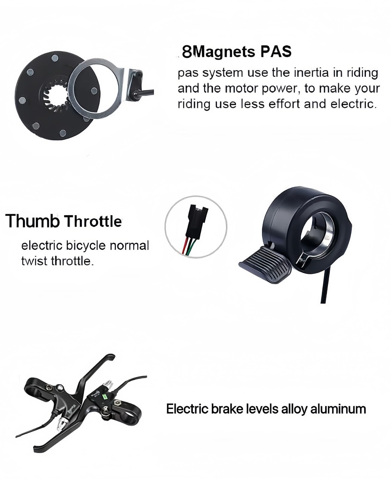 Kit de buje para rueda de Bicicleta, 36/48 V/500 W, buje para Bicicleta eléctrica, Kit de herramientas para Bicicleta de 20 a 29 pulgadas/700 C
