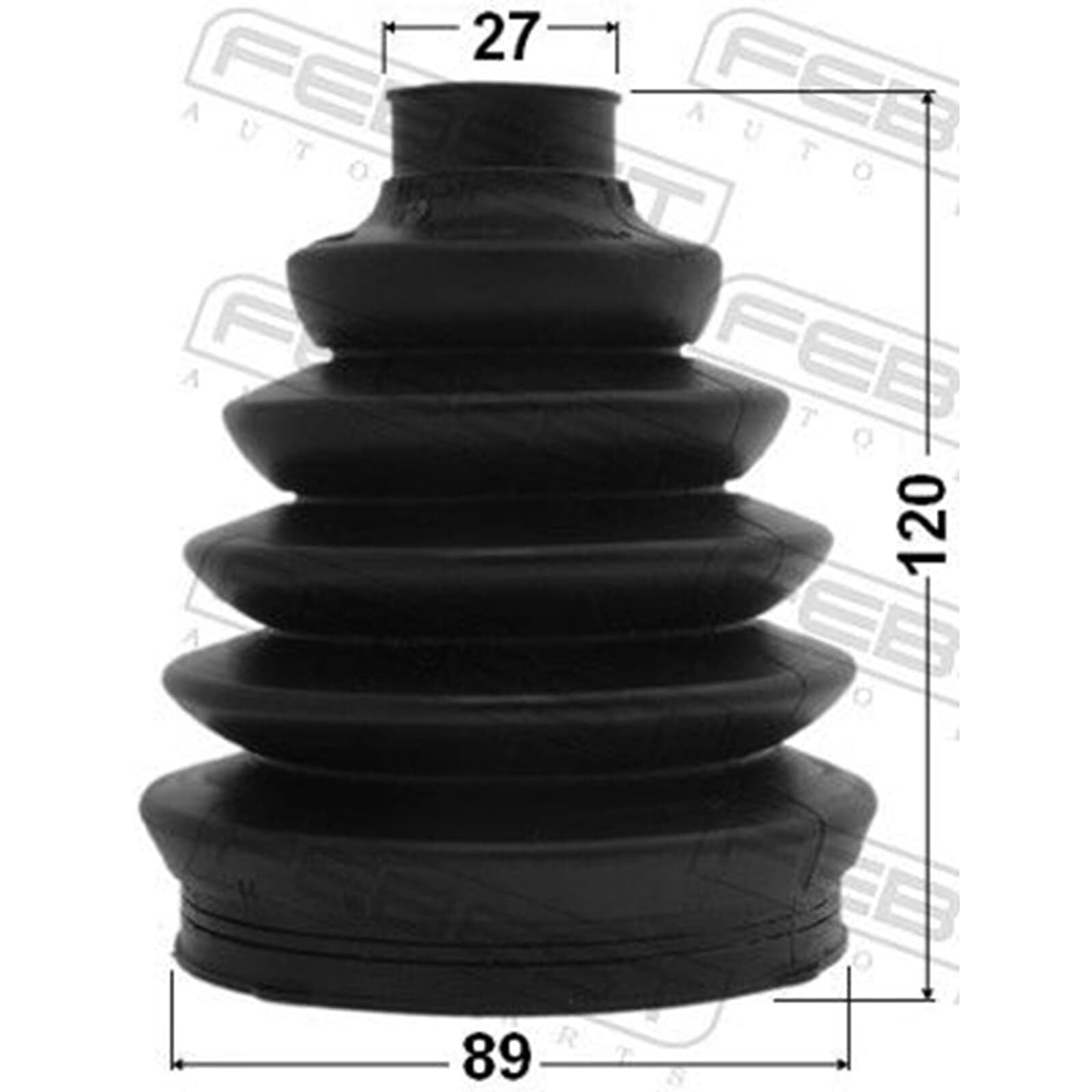 2X Febest Achsmanschetten Satz Radseitig | 2x 2117P-CA223 passend für Cadillac Srx Cruz