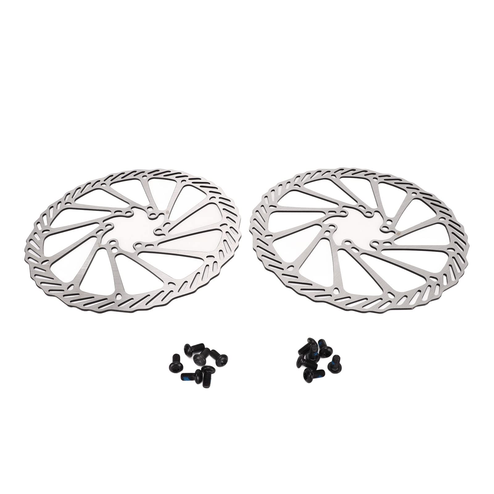 Steel Bicycle Rotors 2-Piece Bike Disc Brake Rotors - 180mm Lightweight ...