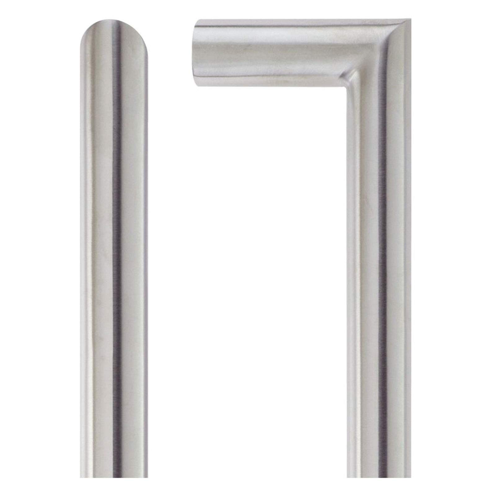 Zoo Hardware Mitred Pull Handle - 225Mm Centres - Grade 201 - Satin Stainless