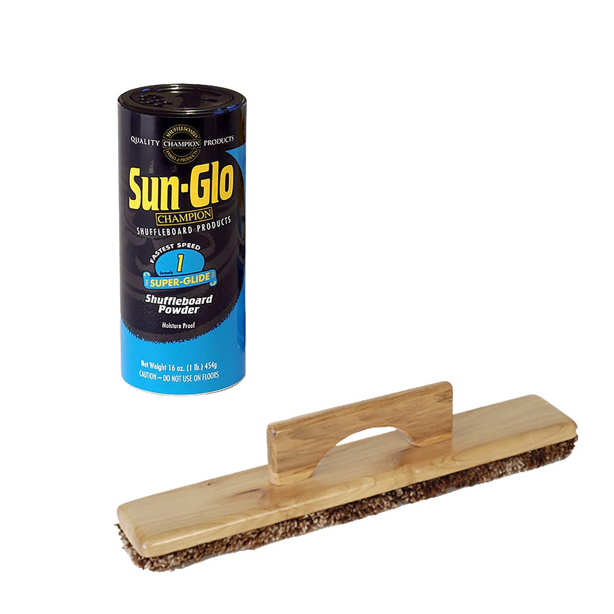 Buy SunGlo Speed 1 Shuffleboard Table Powder Wax 16 Oz. Can With A Sun Glo Shuffleboard Sweep