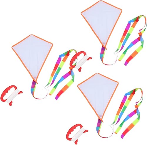 SAFIGLE Kit de cometa para niños de bricolaje cometas creativas en blanco para diversión al aire libre, fácil montaje, perfecto para citas de juegos