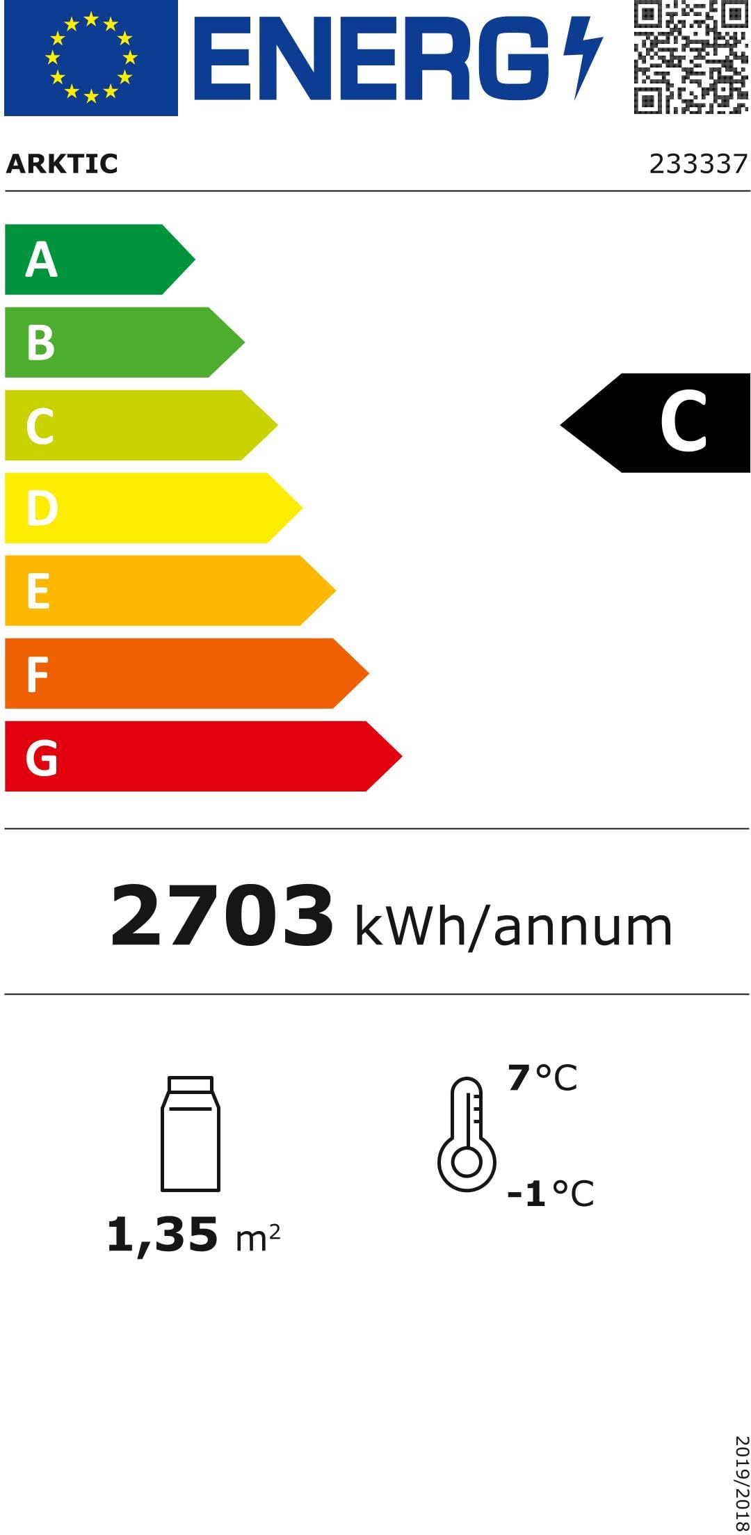HENDI Vitrinas expositoras refrigeradas con 2 baldas - 300 L - 230V / 480W - 915x675x(H)1210 mm