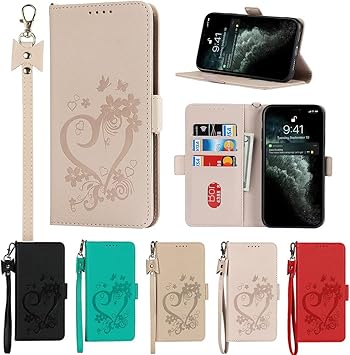 Amazon Eastwave アイフォン Iphone 11 Pro ケース 手帳型 Iphone 11pro 財布型 Iphone11pro ケース カバー ストラップ付き 明るい色 愛の絵 Puレザー カード収納 横置きスタンド 機能 内蔵マグネット 超薄型 ピンク 家電 カメラ オンライン通販