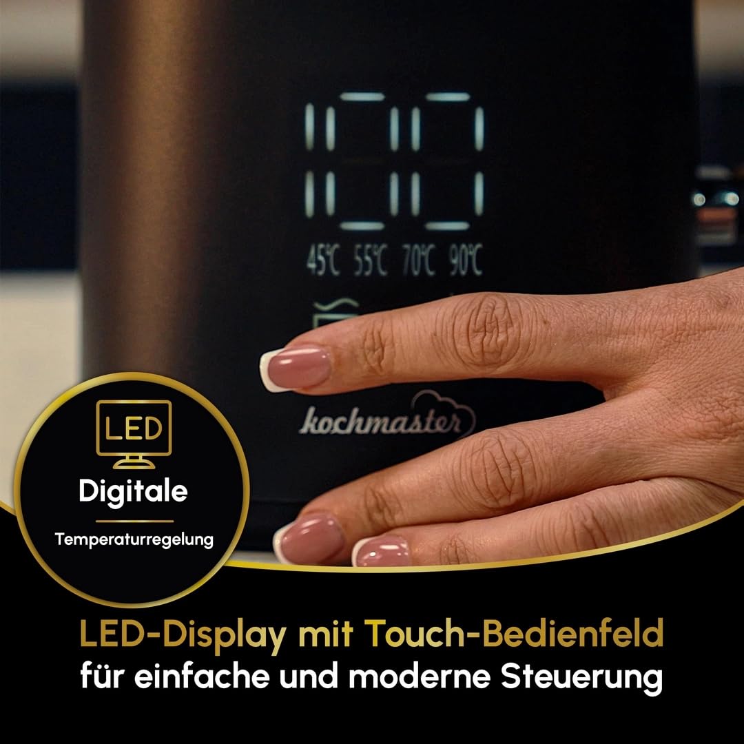 Dem Keyfi Pro Teemaschine, Digital, 1.5L + 1.1L, 1800W, Edelstahl, mit Temperaturregelung & Warmhaltefunktion