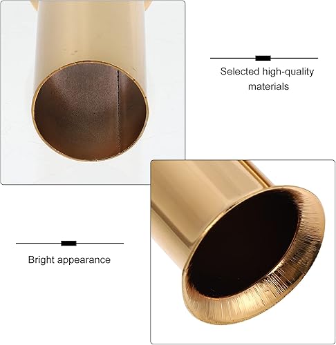 Miniatura 2 de 12 fundas de metal para velas, fundas para candelabros, cubiertas altas para candelabros, se adaptan a la mayoría de los candelabros dorados (tamaño