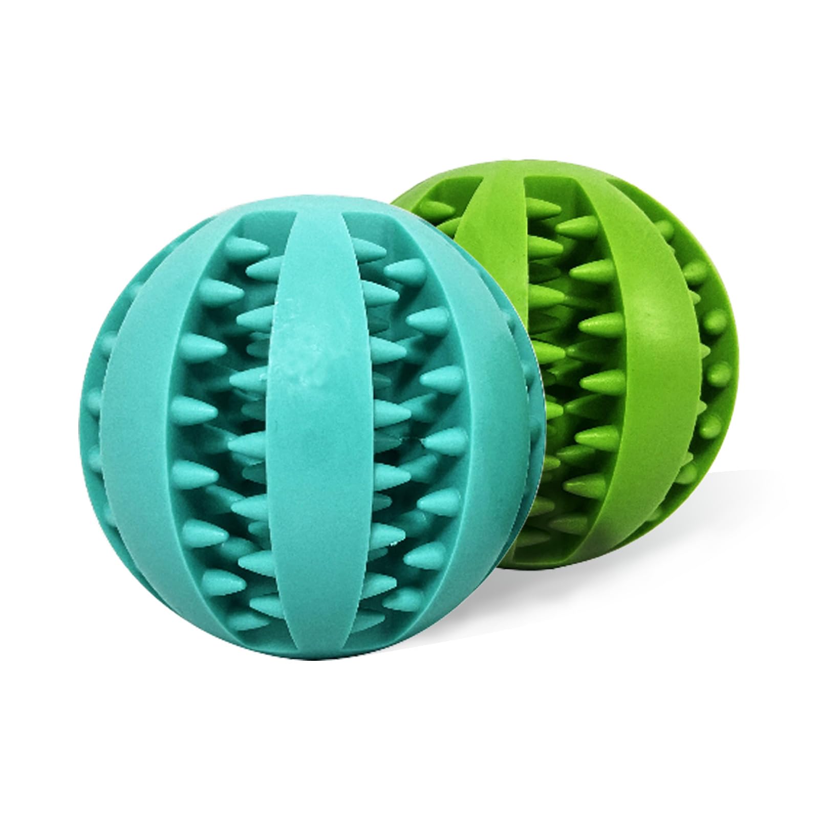 Dog Toy Ball Pet Bite Resistant Teeth Sharpening Teeth Cleaning Toy Balls Treat Dispensing Dog Toys Dog Teething