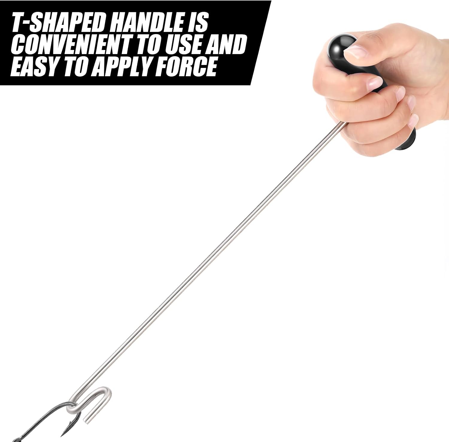 Sotiff 2 Pcs 12" Stainless Steel Fish Hook Remover Tool T-Handle image 5