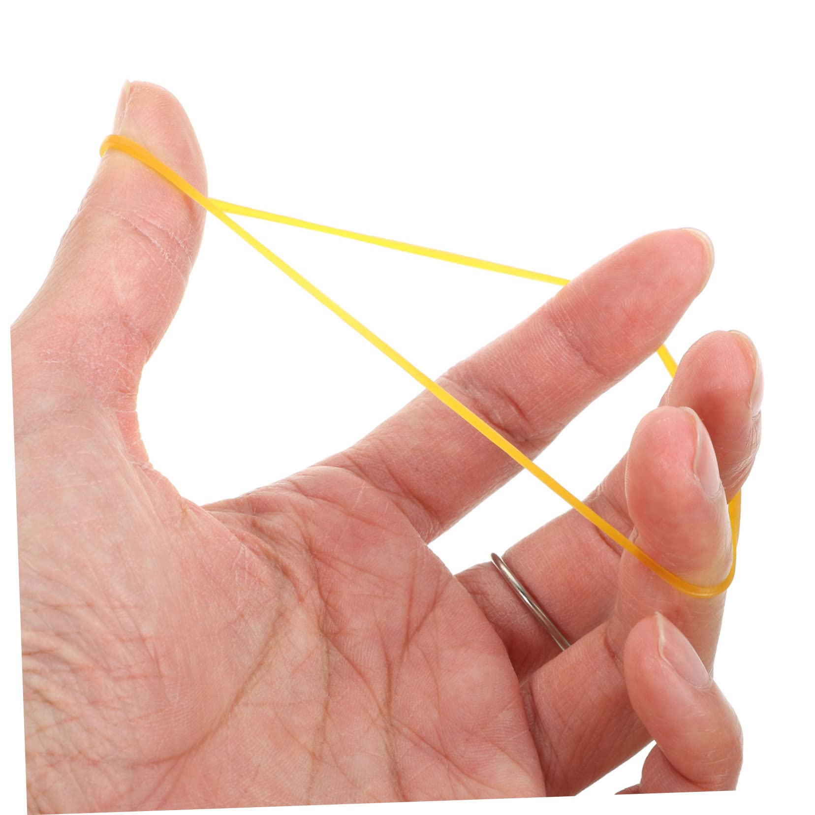 Angoily 4000 Pezzi Elastici Spessi e Resistenti in Gomma Giallo Bande Elastiche per e Impieghi Gravosi Elastici Riutilizzabili per Organizzazione Documenti e