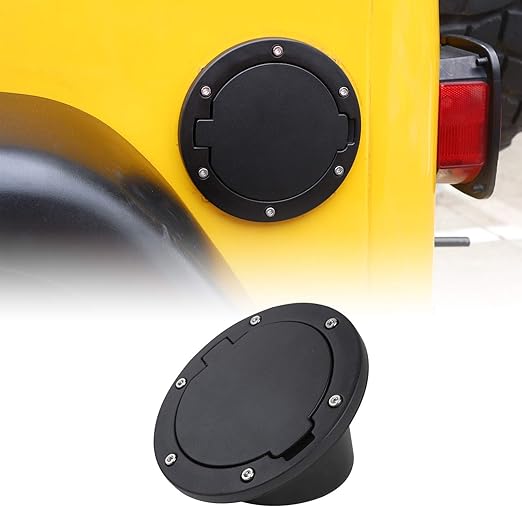 Non-Locking Gas Cap Cover Fuel Door for 1997-2006 Jeep Wrangler TJ