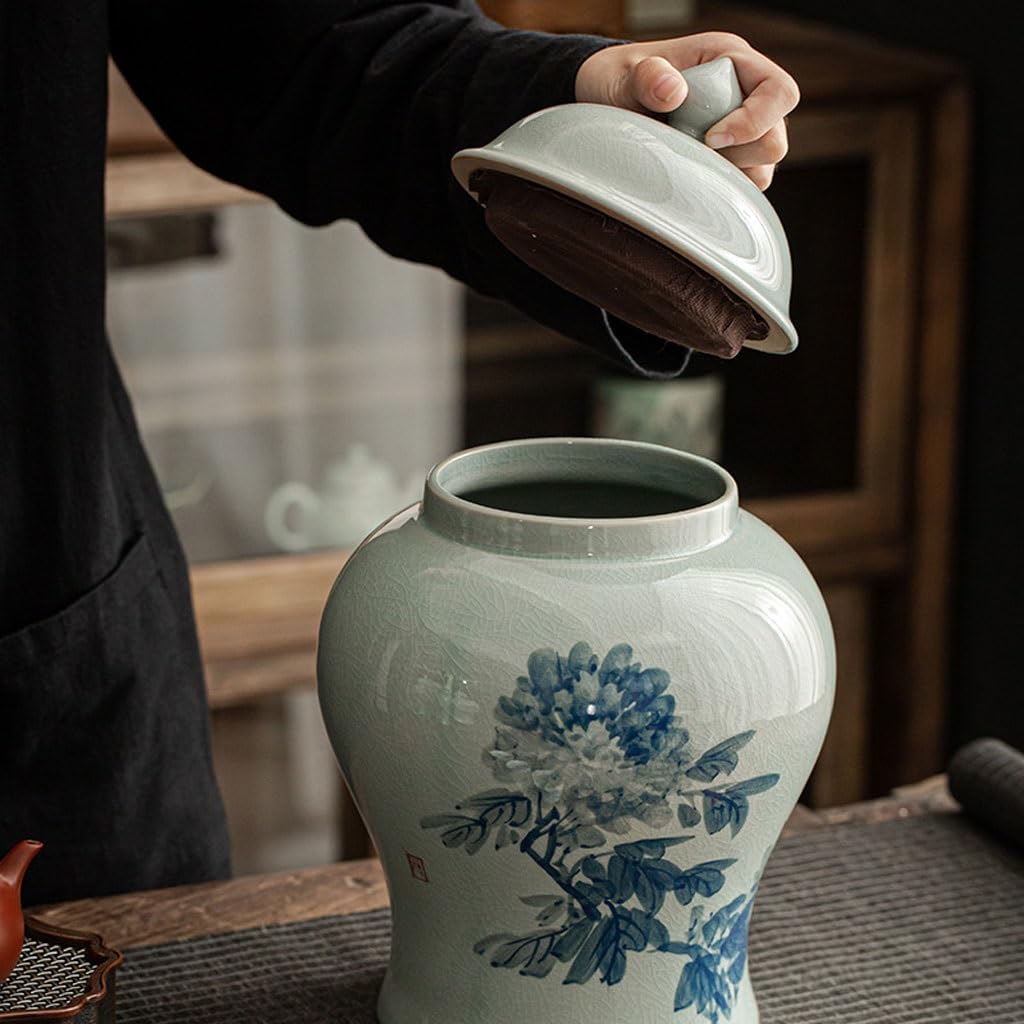Puszka do herbaty ręcznie malowane ceramiczne puszki na herbatę gospodarstwo domowe 4200 ml czarna herbata zielona herbata puszki do przechowywania herbaciarni pojemnik na herbatę